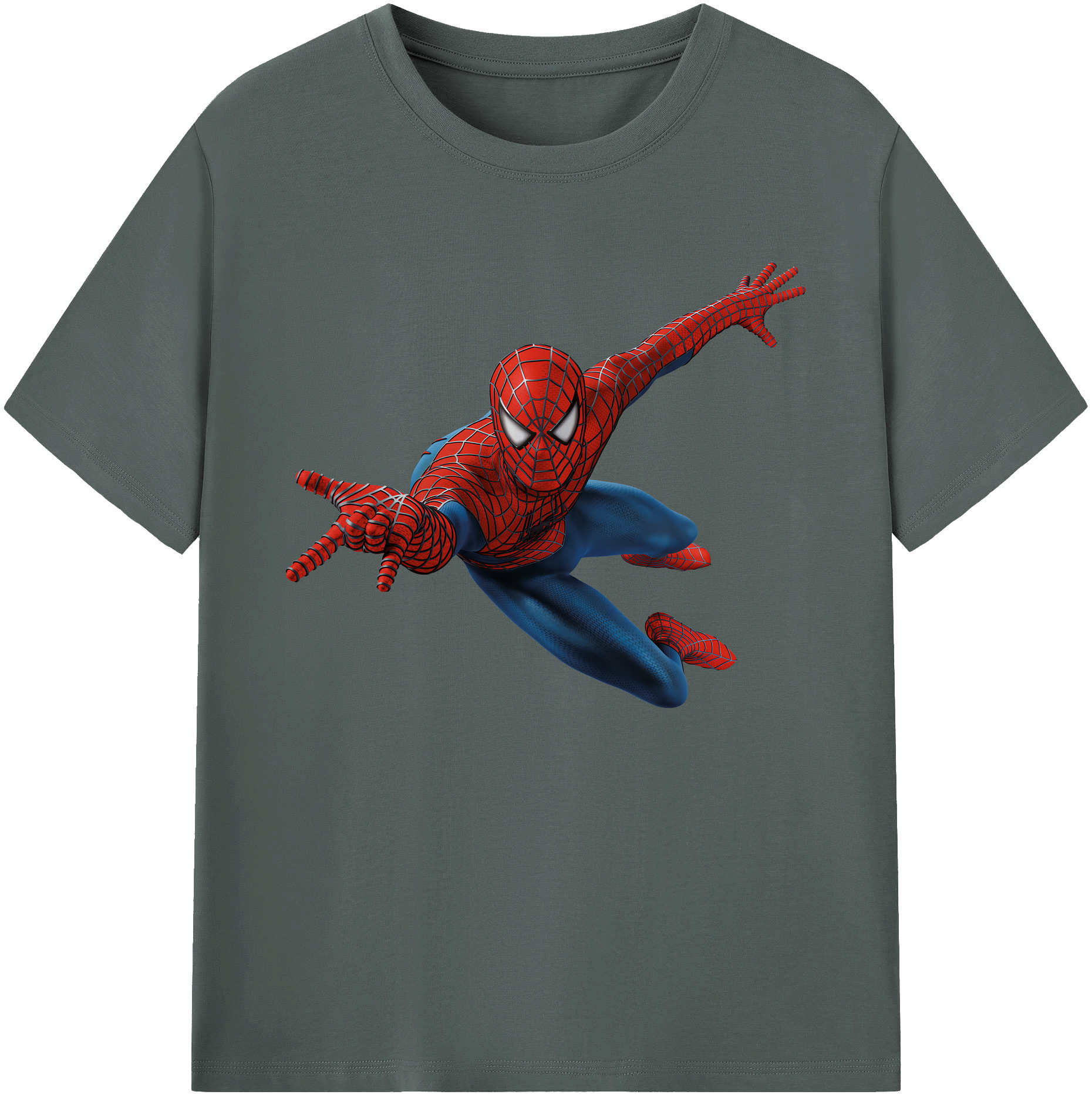 （画像用） Spider Man スパイダーマン 綿100％ メンズ半袖Tシャツ｜肌触りやわらか＆通気性